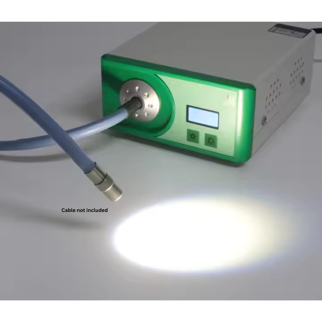 Medical Cold LED Light Source 100W Portable Endoscopy for ENT Endoscope Camera | For Endoscopy, Clinics & Hospitals | Compatible with Endoscope Cameras | Netcare