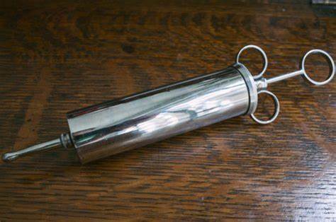 ENT Aural Syringe Brass Metal 100ml | Netcare