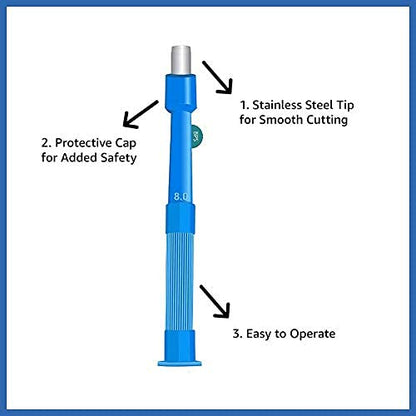 Netcare Disposable Skin Biopsy Punch | Sterile | Sharp and precise (6.0mm) | (Pack of 5)