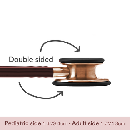 Netcare Pro-Acoustic Dual Head Stethoscope for Doctors and Medical Students | High Acoustic Sensitivity | Tunable Diaphragm | Soft-Sealing Eartips | Surgical Grade Stainless Steel | Clinical Grade Diagnostic Instrument (Rose Gold)