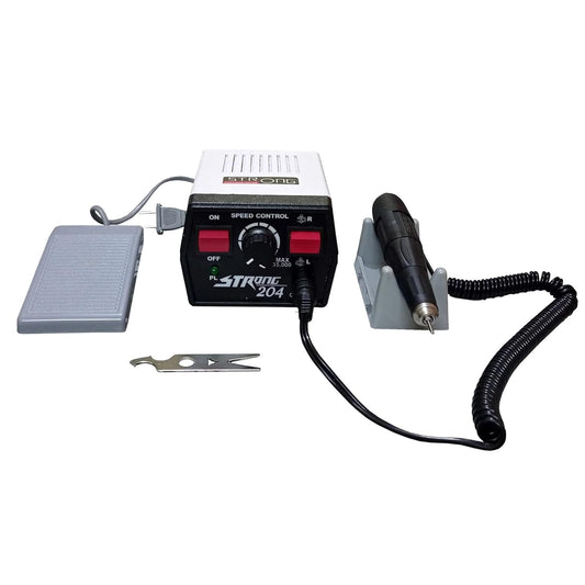 Sae shin Dental Strong 204 Micro Motor 102l Polishing Handpiece 220v Polish Motor Grinding Machine for Jewellery/Nail/Dentist Polish 35000r/min