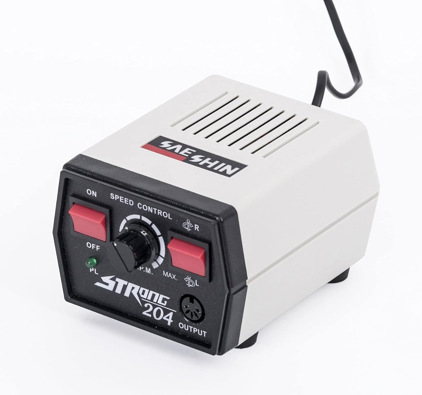 Sae shin Dental Strong 204 Micro Motor 102l Polishing Handpiece 220v Polish Motor Grinding Machine for Jewellery/Nail/Dentist Polish 35000r/min