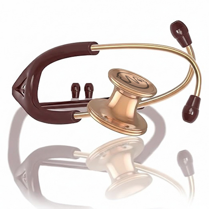 Netcare Pro-Acoustic Dual Head Stethoscope for Doctors and Medical Students | High Acoustic Sensitivity | Tunable Diaphragm | Soft-Sealing Eartips | Surgical Grade Stainless Steel | Clinical Grade Diagnostic Instrument (Rose Gold)