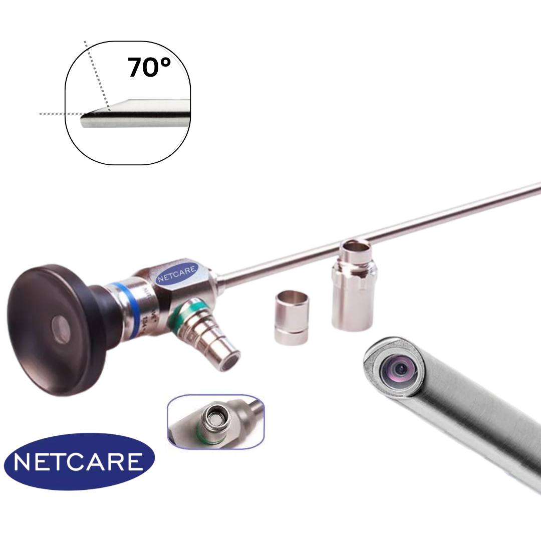Rigid Sinuscope Endoscope (4mm, 70, Degree, 175mm) | Rigid Endoscope Telescope, for ENT practitioners, Otolaryngologist. HD Lens | Netcare