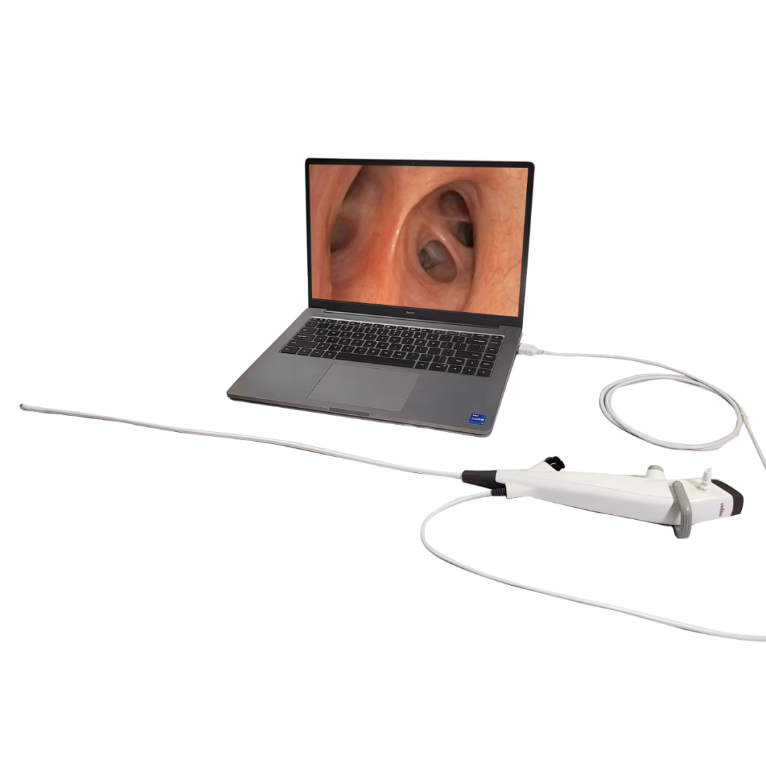 Netcare Disposable 5.2mm Flexible Bronchoscope with Dedicated Working Channels: Compatible with PC, Laptops and phones