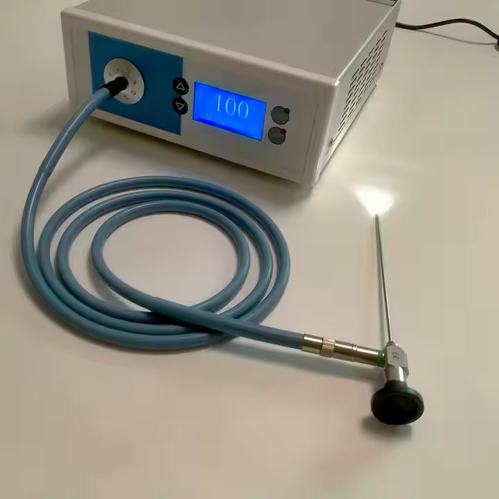 120W LED Cold Light Source for Endoscopy | Medical Portable Light for ENT, Laparoscopy, Urology | Netcare
