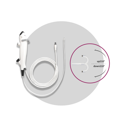 Netcare Disposable 5.2mm Flexible Bronchoscope with Dedicated Working Channels: Compatible with PC, Laptops and phones