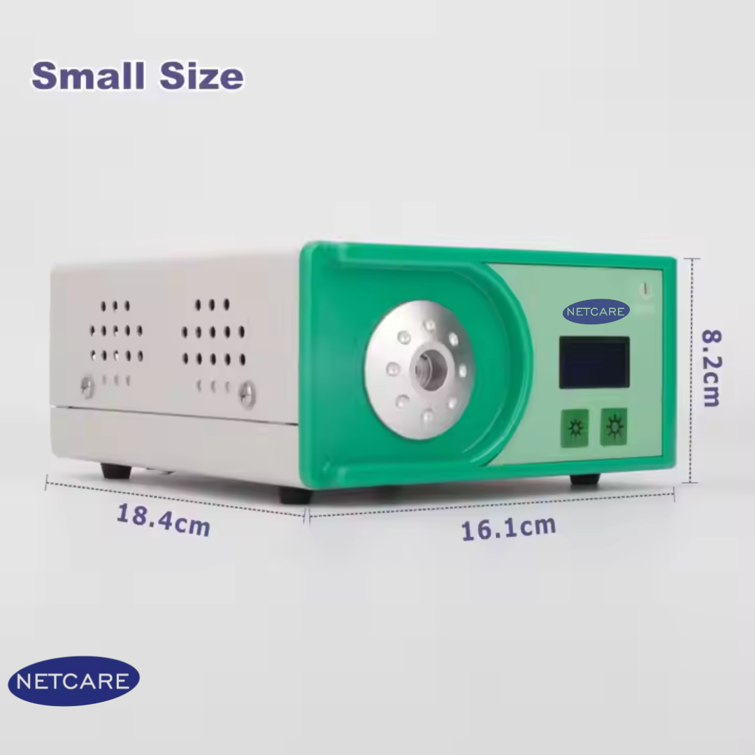 Medical Cold LED Light Source 100W Portable Endoscopy for ENT Endoscope Camera | For Endoscopy, Clinics & Hospitals | Compatible with Endoscope Cameras | Netcare
