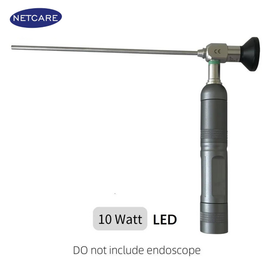 Netcare Portable 10Watt Endoscopy Light Source, Light Source for Endoscope-Telescope, Endoscopy Torch with USB charger | For Doctors, Medical Students and Clinics | Best for OPD