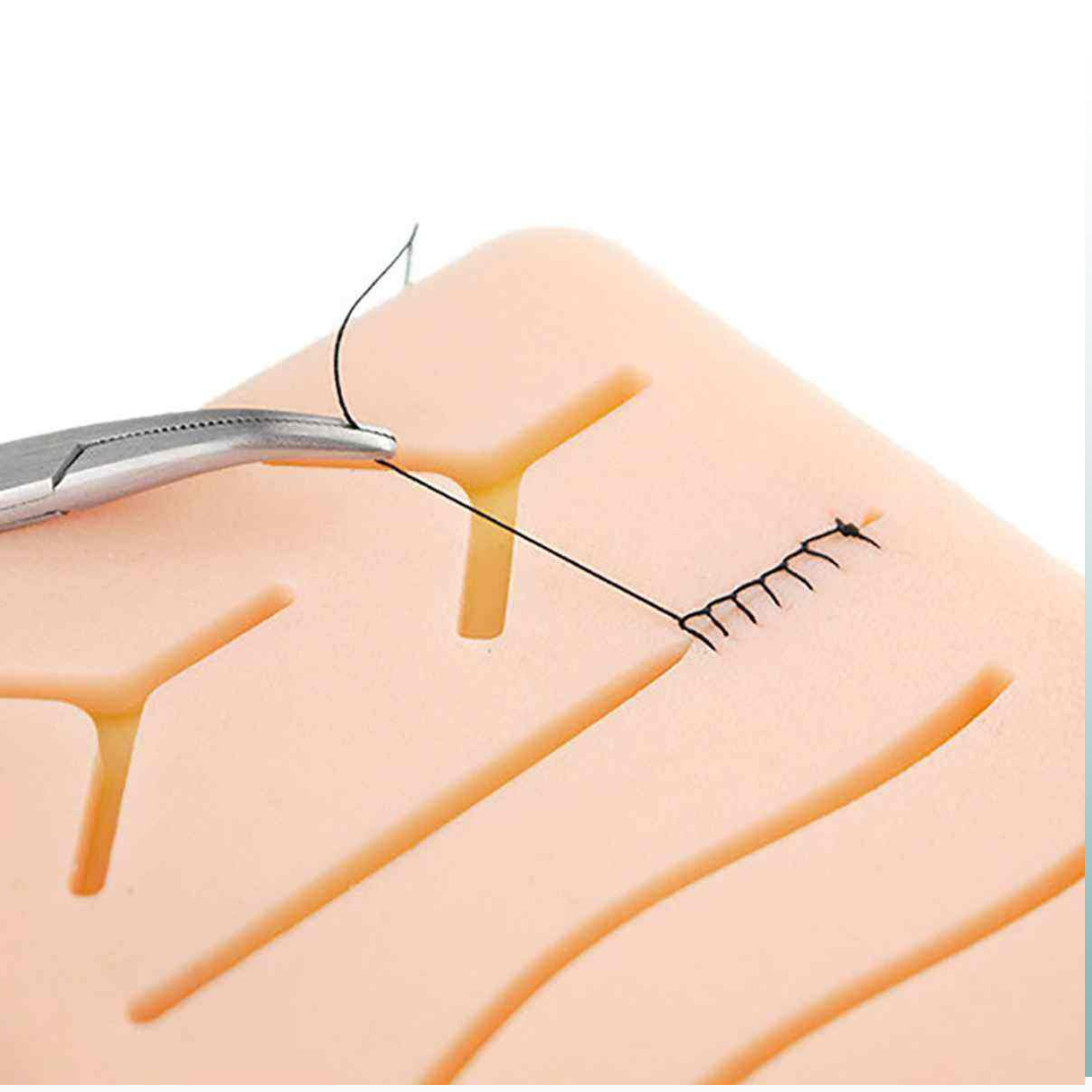 Netcare 3 Layer Large Suture Practice Pad with wounds