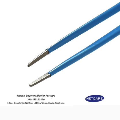 Netcare™ Professional Bipolar Bayonet Forceps – 20cm Insulated