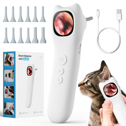 Veterinary Digital Otoscope 1080P HD for Dogs, Cats & Exotics | Rechargeable, Otoscope for Doctors, Clinics