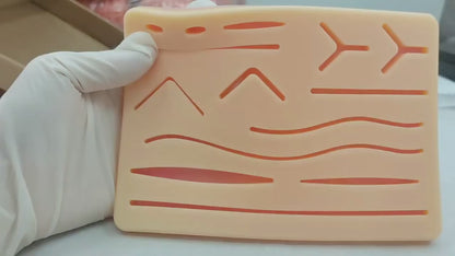 Netcare 3 Layer Large Suture Practice Pad with wounds