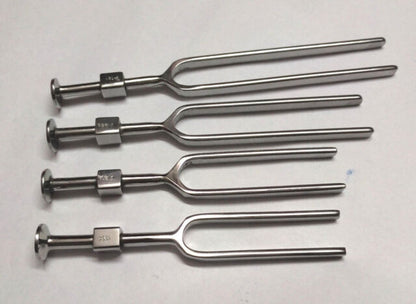 Netcare Tuning Fork (Set of 128, 256, 512 & 1024 Hz) (set of 4)